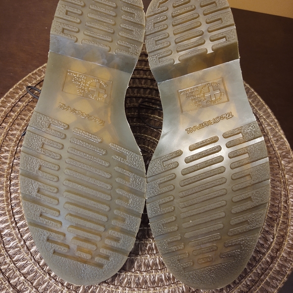 Dr Martens Brogue Wingtip Lace Up Women's Shoes Leather Cherry Maroon Size 8 - Picture 5 of 7